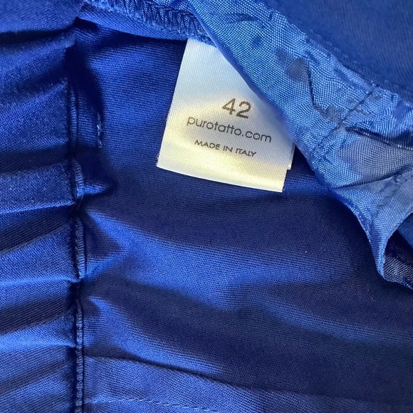 Purotatto cotton pants slacks made in Italy - Picture 5 of 9